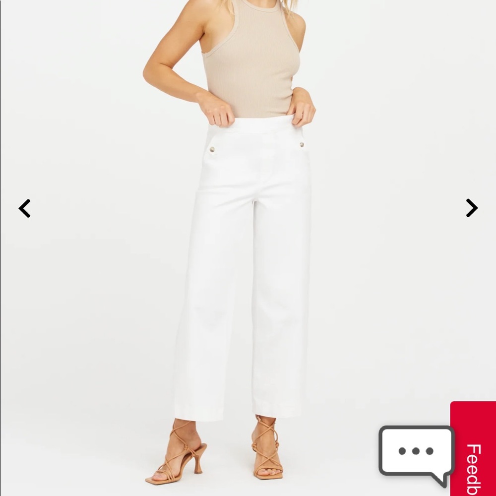 Spanx Stretch Twill Cropped Wide Leg Pant MP